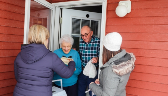 Meals on wheel dropoff